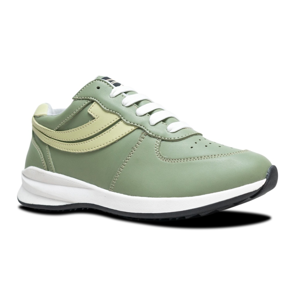 Sepatu Sneakers Wanita Johnson - Peta Green | Beige