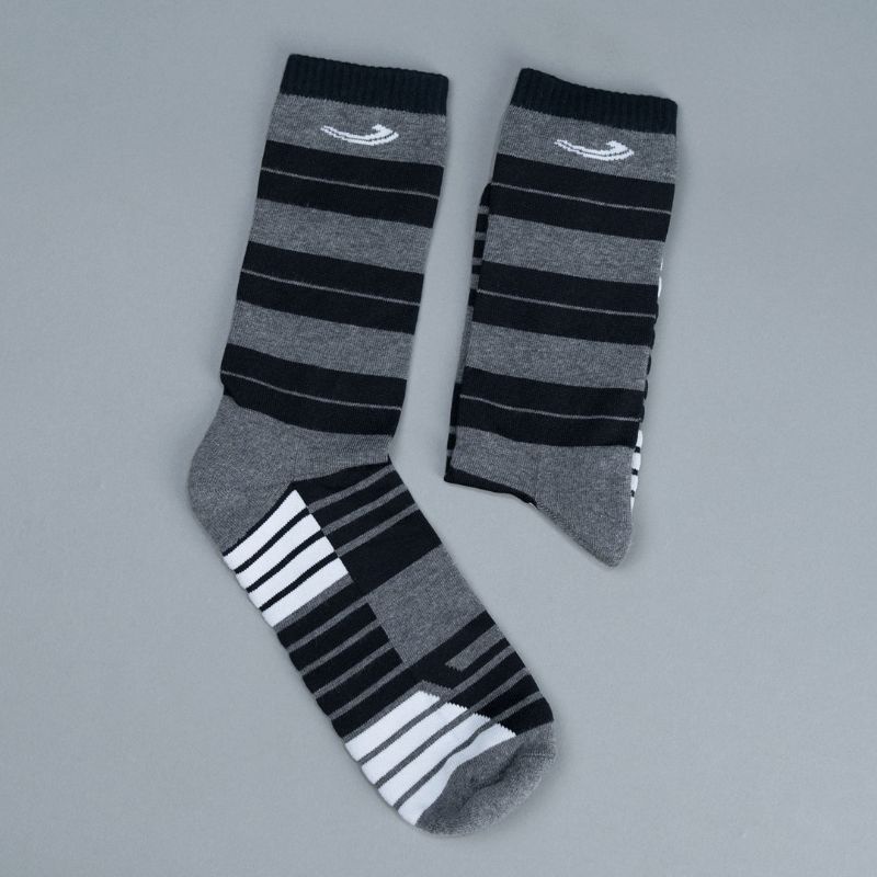 Johnson - Lines Grey Socks