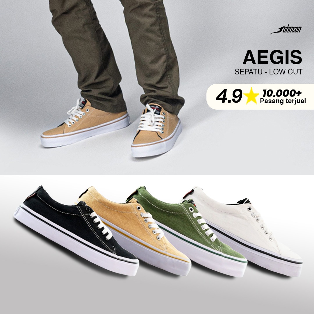 Johnson - Aegis Lowcut (LC) Black White
