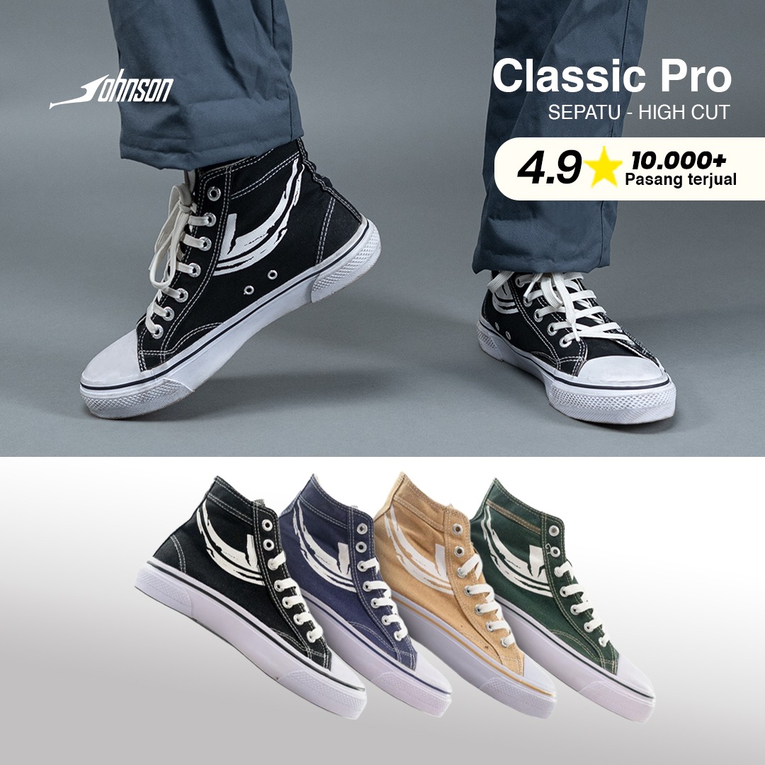 Johnson - Classic Pro Highcut (HC) | Black White | Green | Beige | Dusty Navy
