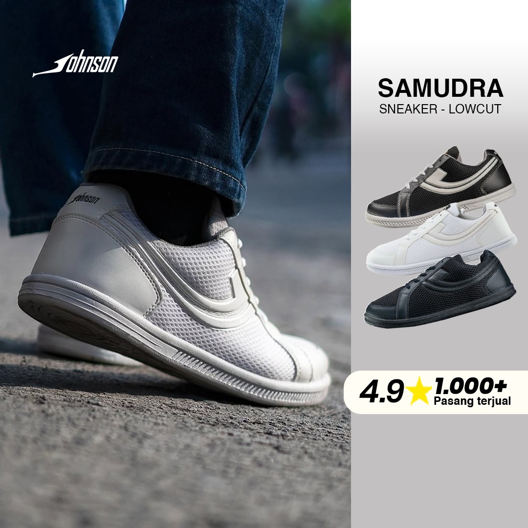 SEPATU SNEAKER JOHNSON - SAMUDRA LOWCUT (LC)