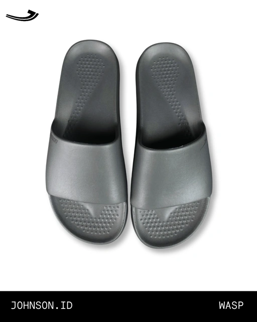 Image of SANDAL SLIDE JOHNSON WASP - GREY