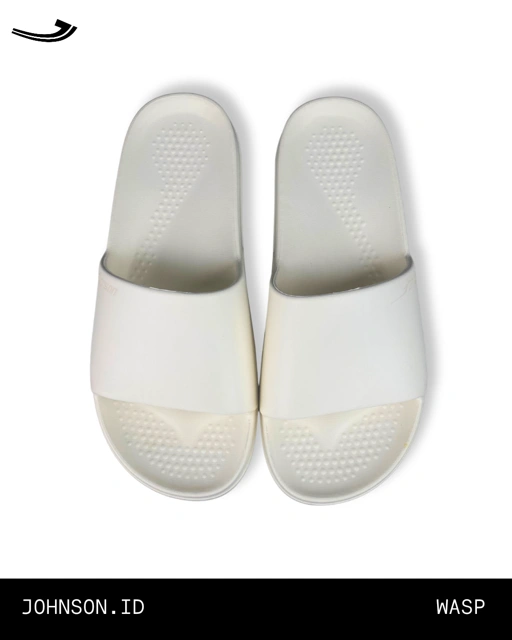 Image of SANDAL SLIDE JOHNSON WASP - WHITE