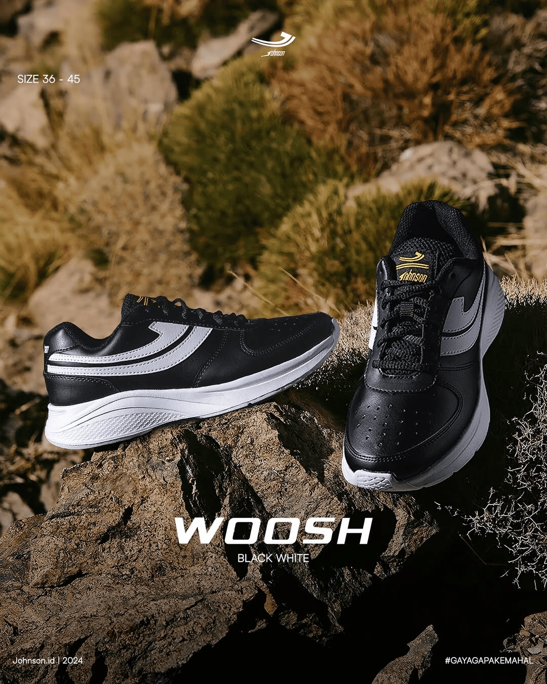 SEPATU SNEAKERS JOHNSON - WOOSH LOWCUT (LC)