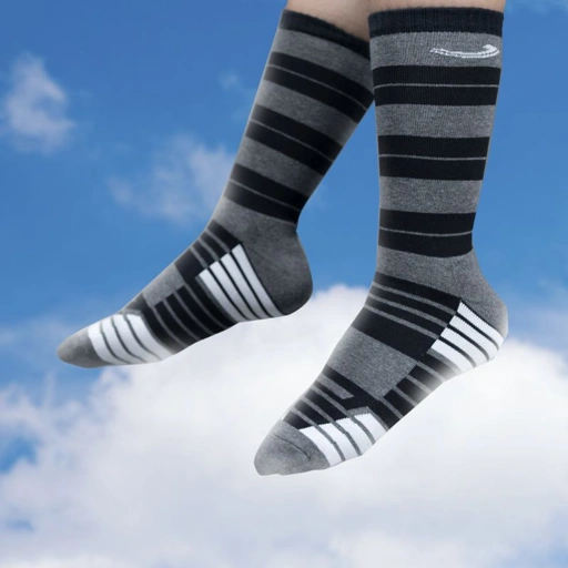 Johnson - Lines Grey Socks