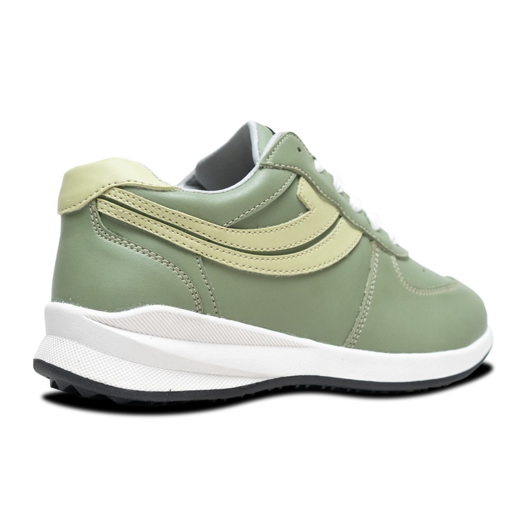 Sepatu Sneakers Wanita Johnson - Peta Green | Beige