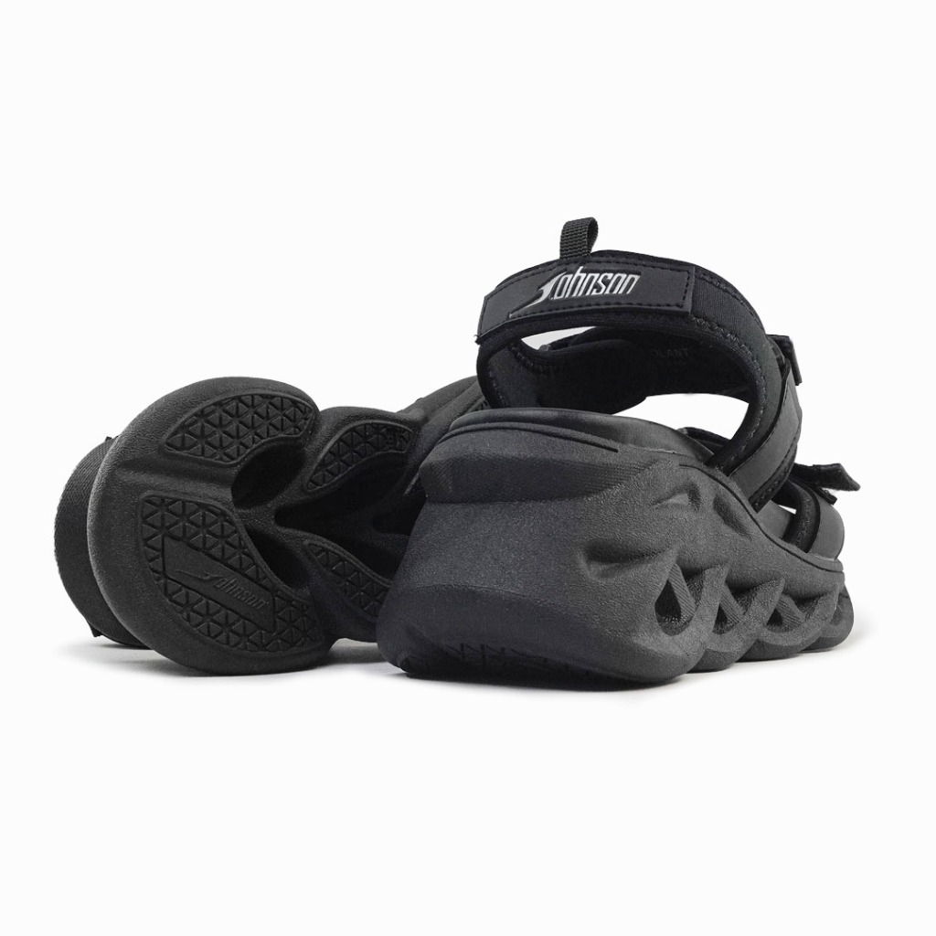 Sandal Wanita Johnson - Volant Black