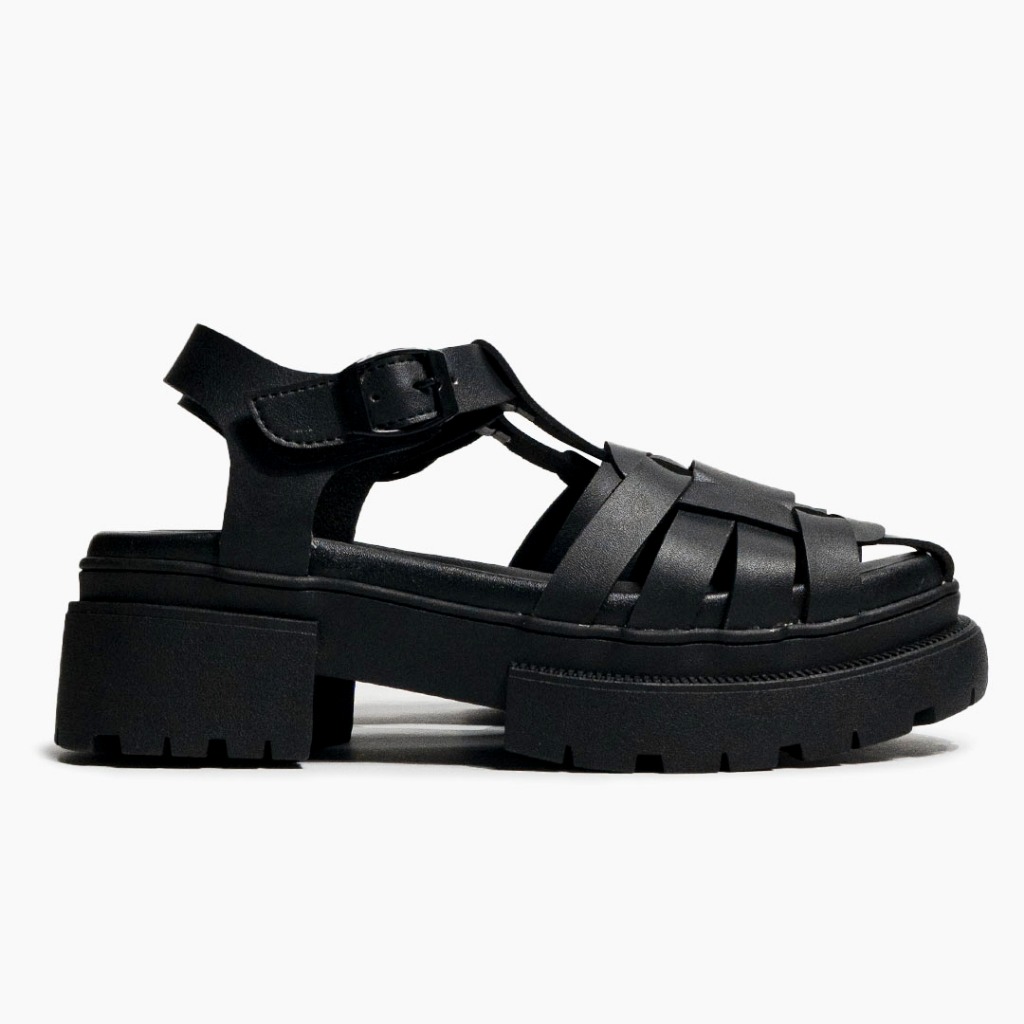 SANDAL WANITA JOHNSON - ZYVA BLACK