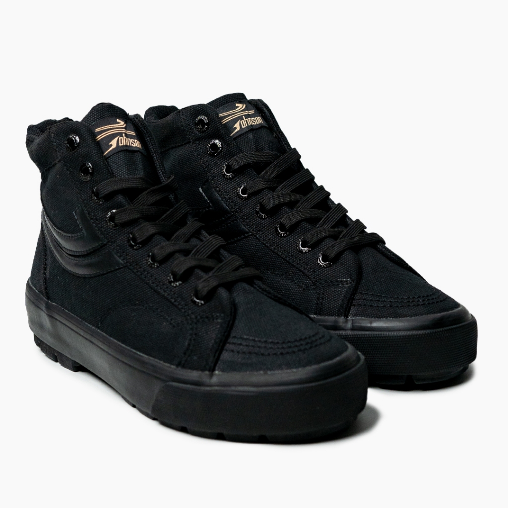 SEPATU SNEAKERS JOHNSON - SKY HIGHCUT (HC) ALL BLACK