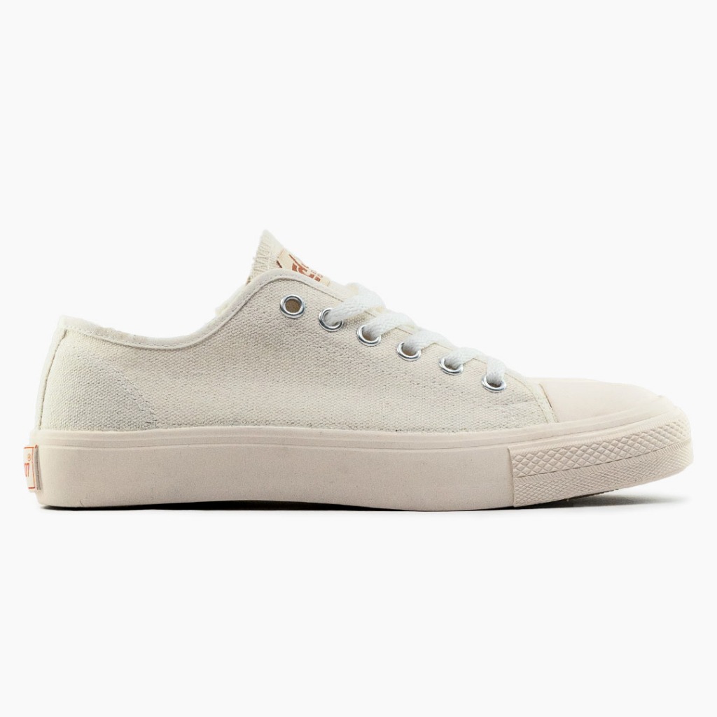 SEPATU SNEAKERS JOHNSON - ZIPPER LOWCUT (LC) MILKY