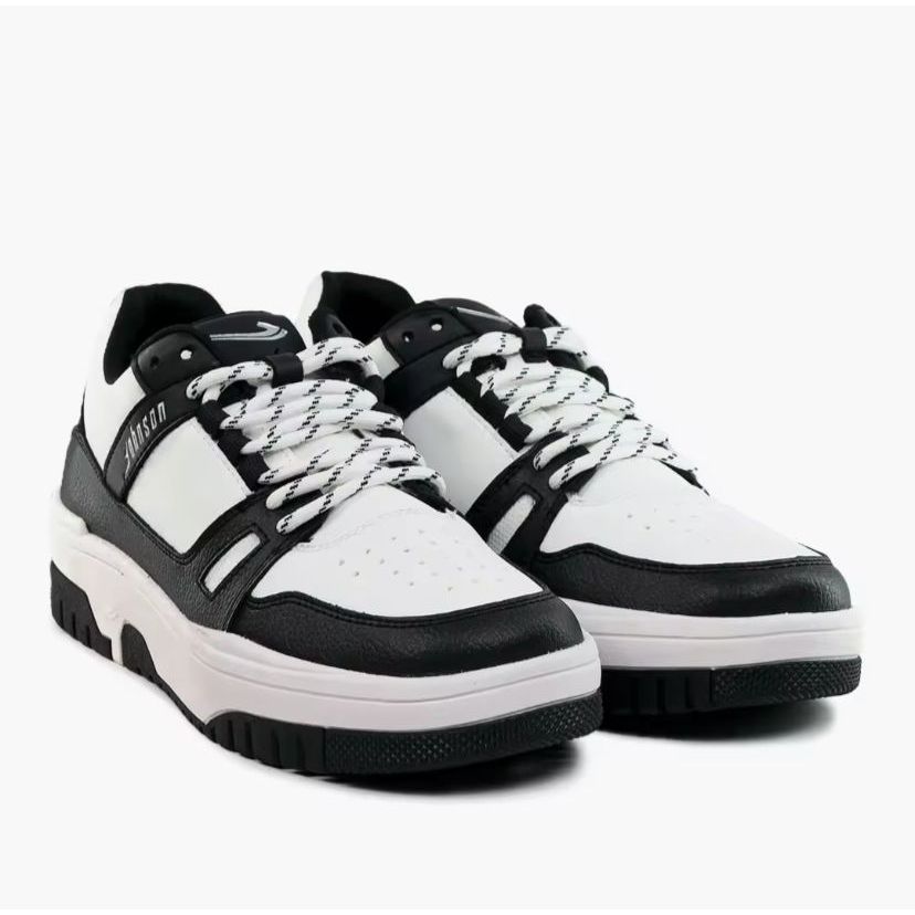 SEPATU SNEAKERS JOHNSON - SIRIUS WHITE BLACK