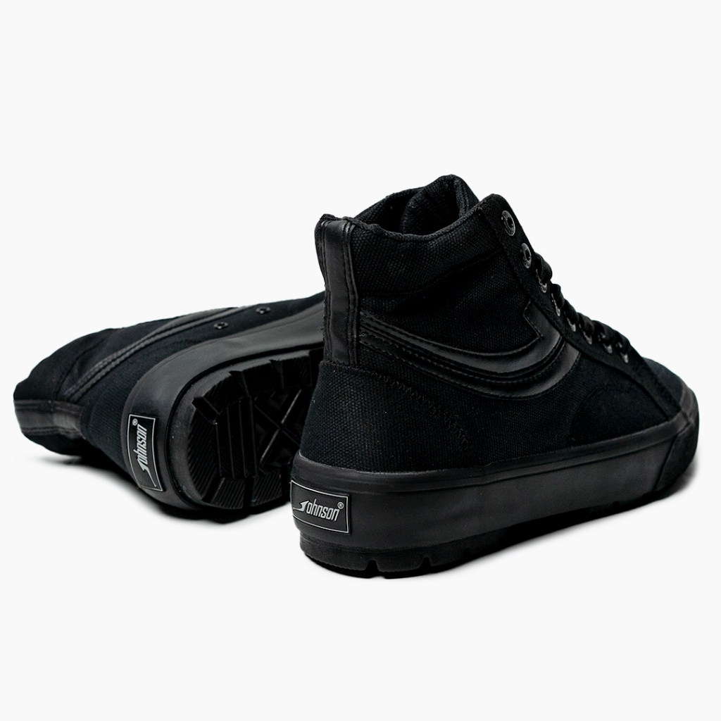 SEPATU SNEAKERS JOHNSON - SKY HIGHCUT (HC) ALL BLACK