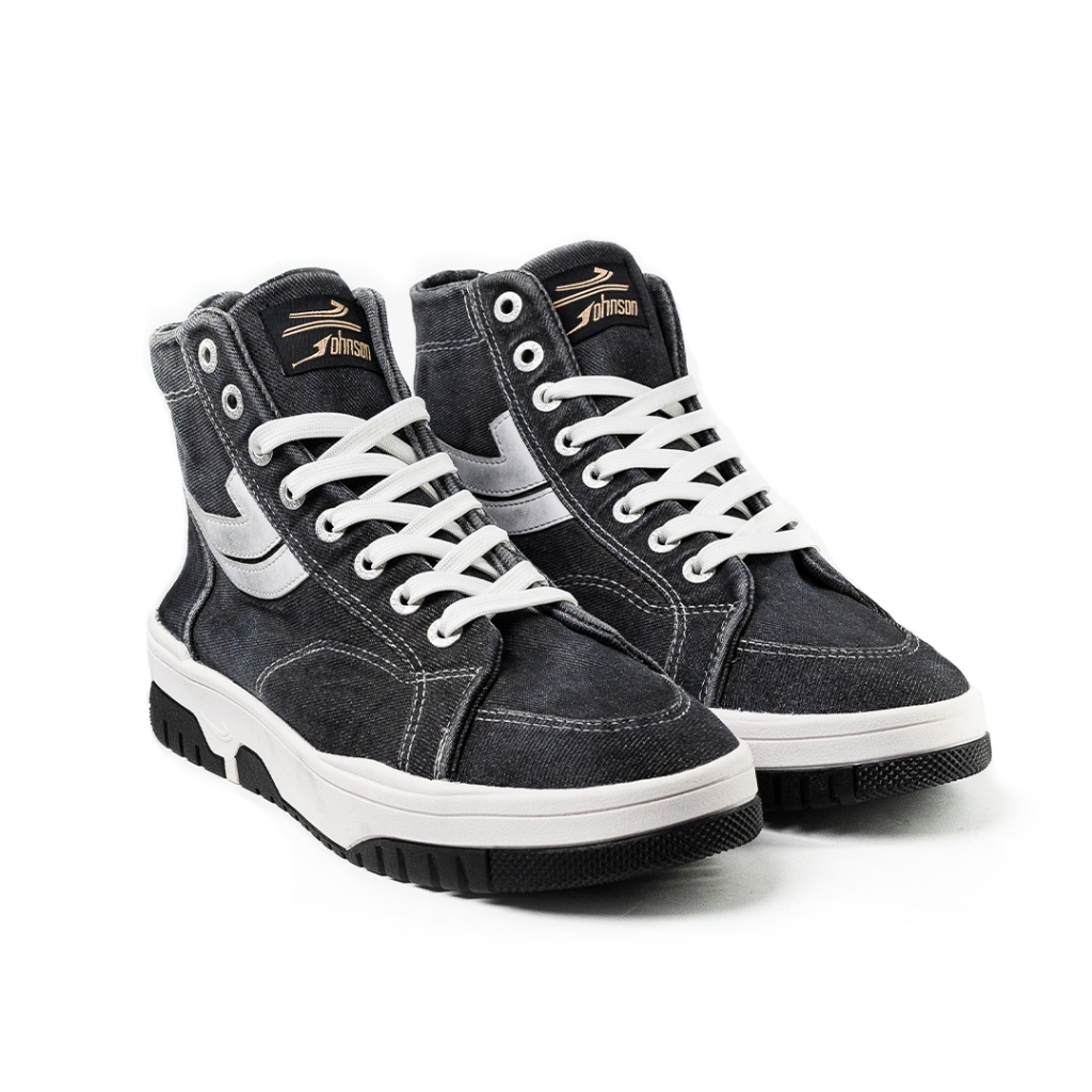 SEPATU SNEAKERS JOHNSON - ORACLE HIGHCUT (HC) DENIM BLACK