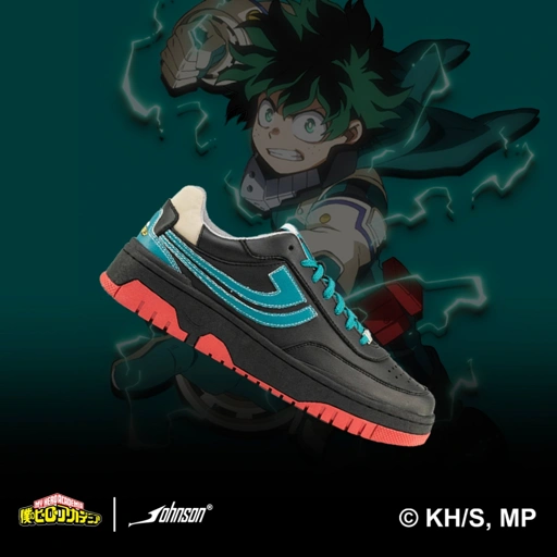 Image of SEPATU SNEAKERS JOHNSON X MY HERO ACADEMIA - MIDORIYA (DEKU)
