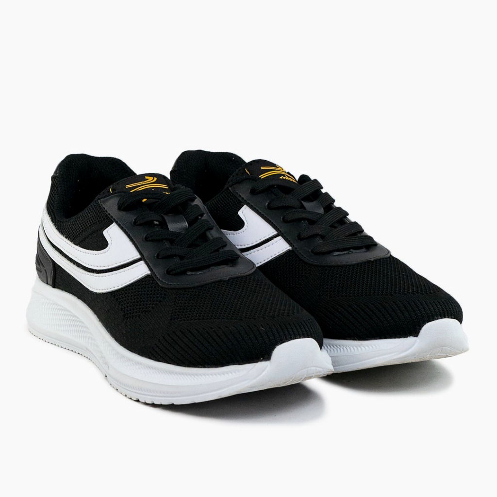 SEPATU SNEAKERS JOHNSON - FLASH BLACK WHITE
