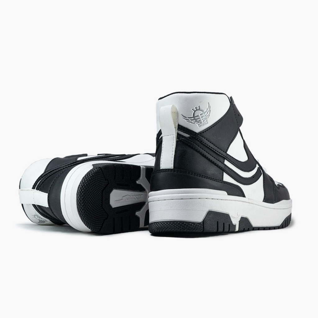 SEPATU SNEAKERS JOHNSON - OMEGA V.2 HIGHCUT (HC) BLACK WHITE