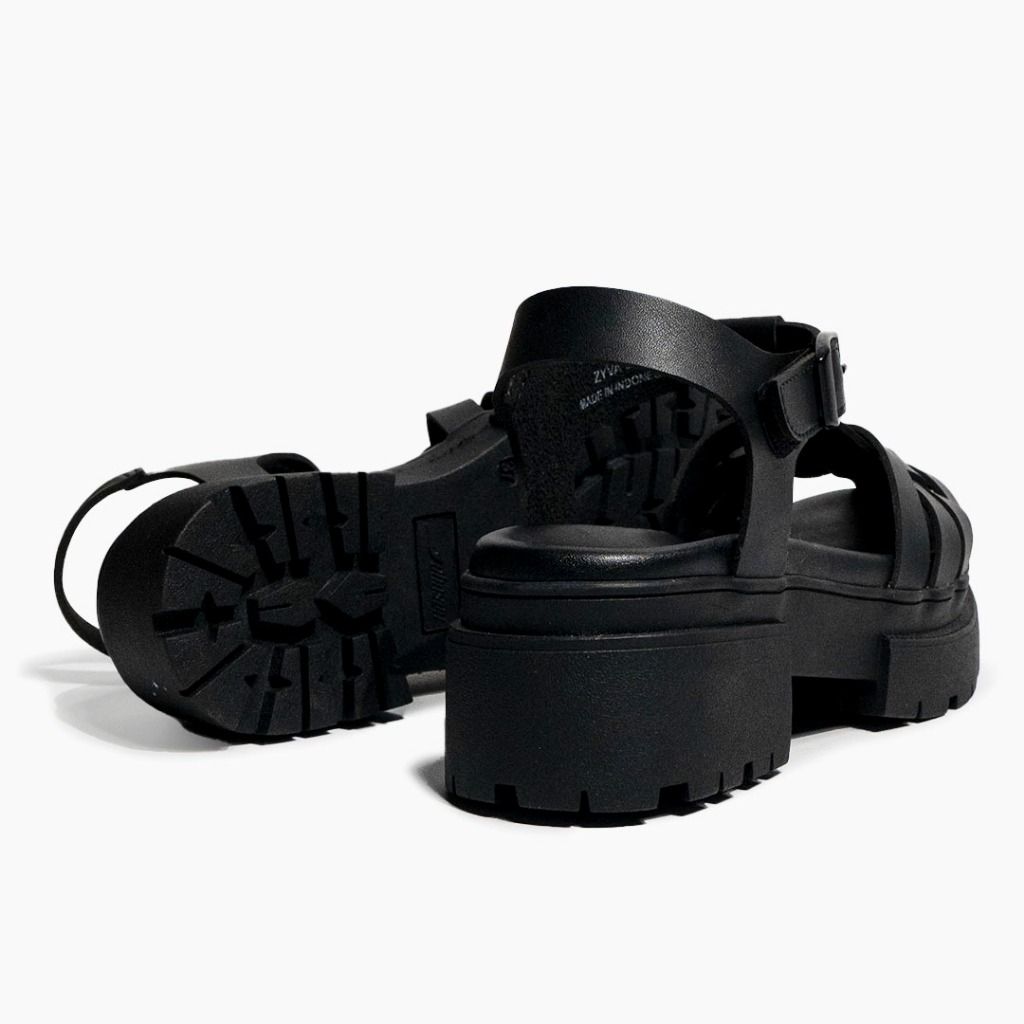 SANDAL WANITA JOHNSON - ZYVA BLACK