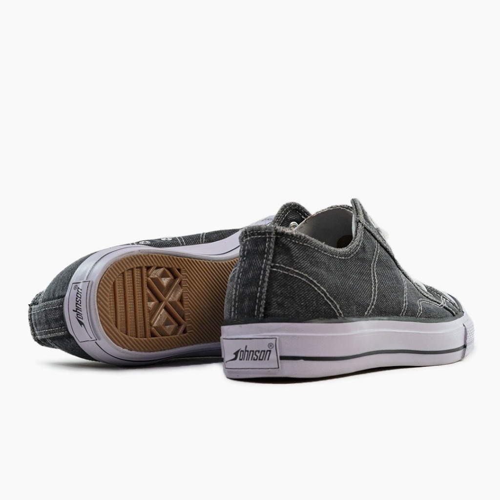 SEPATU SNEAKERS JOHNSON - CLASSIC LOWCUT (LC) DENIM BLACK