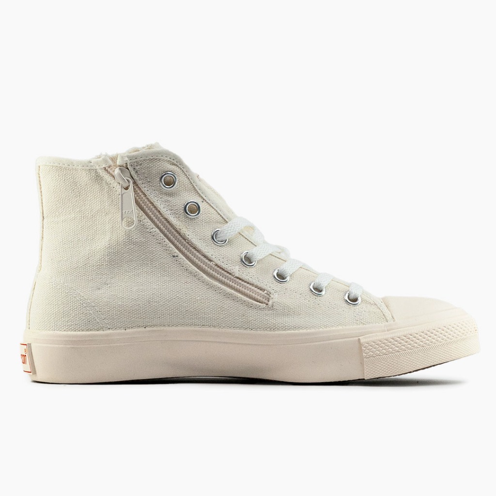 SEPATU SNEAKERS JOHNSON - ZIPPER HIGHCUT (HC) MILKY