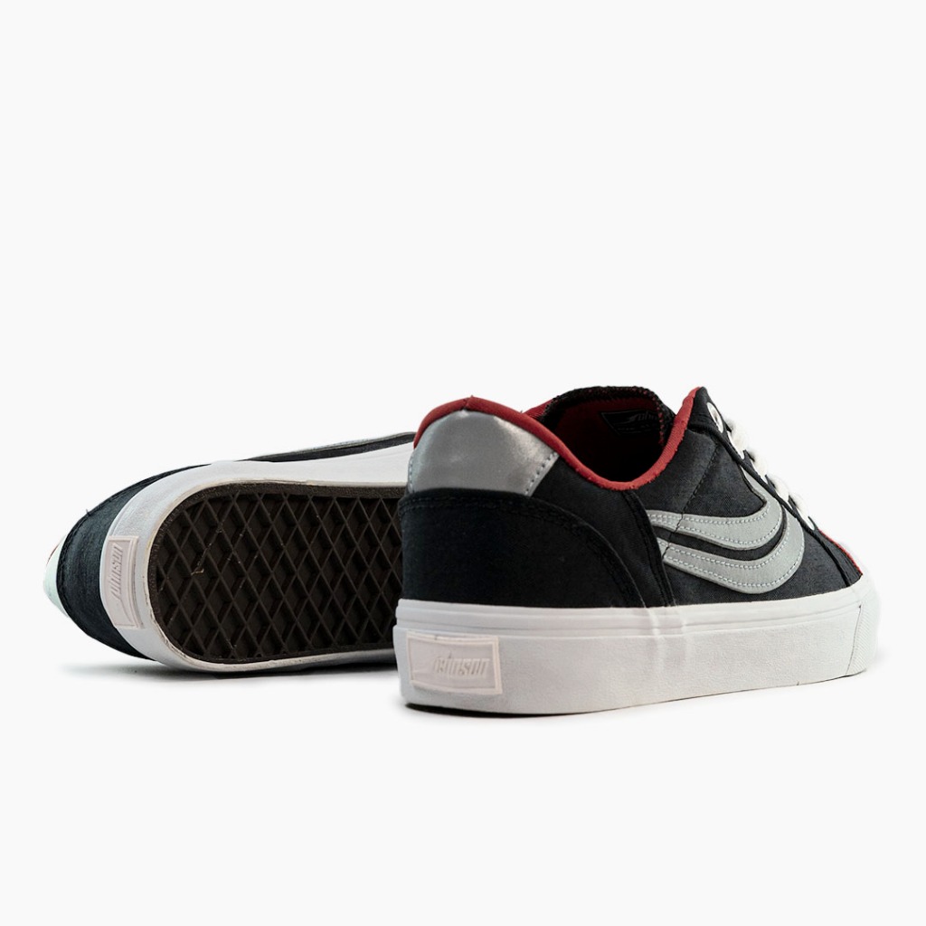SEPATU SNEAKERS JOHNSON - ORION LOWCUT (LC) BLACK WHITE 3M