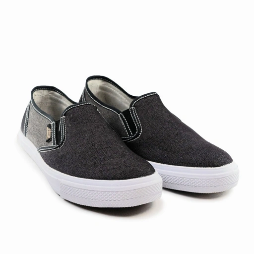 SEPATU SLIP-ON JOHNSON - VENUS BLACK GREY