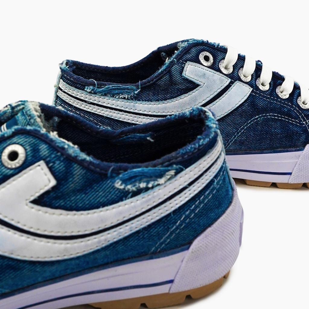 SEPATU SNEAKERS JOHNSON - REBEL LOWCUT (LC) DENIM