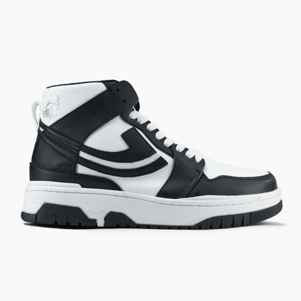 SEPATU SNEAKERS JOHNSON - OMEGA V.2 HIGHCUT (HC) BLACK WHITE