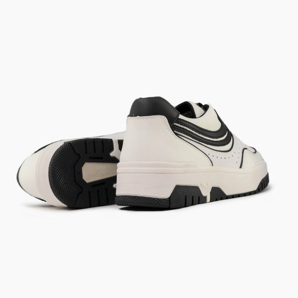 SEPATU SNEAKERS JOHNSON - MERCURY WHITE BLACK