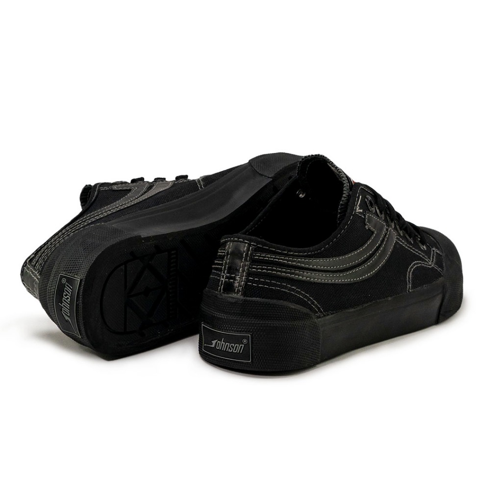 SEPATU SNEAKERS JOHNSON - GALAXY PRO LOW BLACK GREY