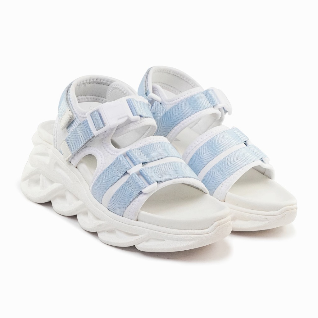 Sandal Wanita Johnson - Pisces White Blue