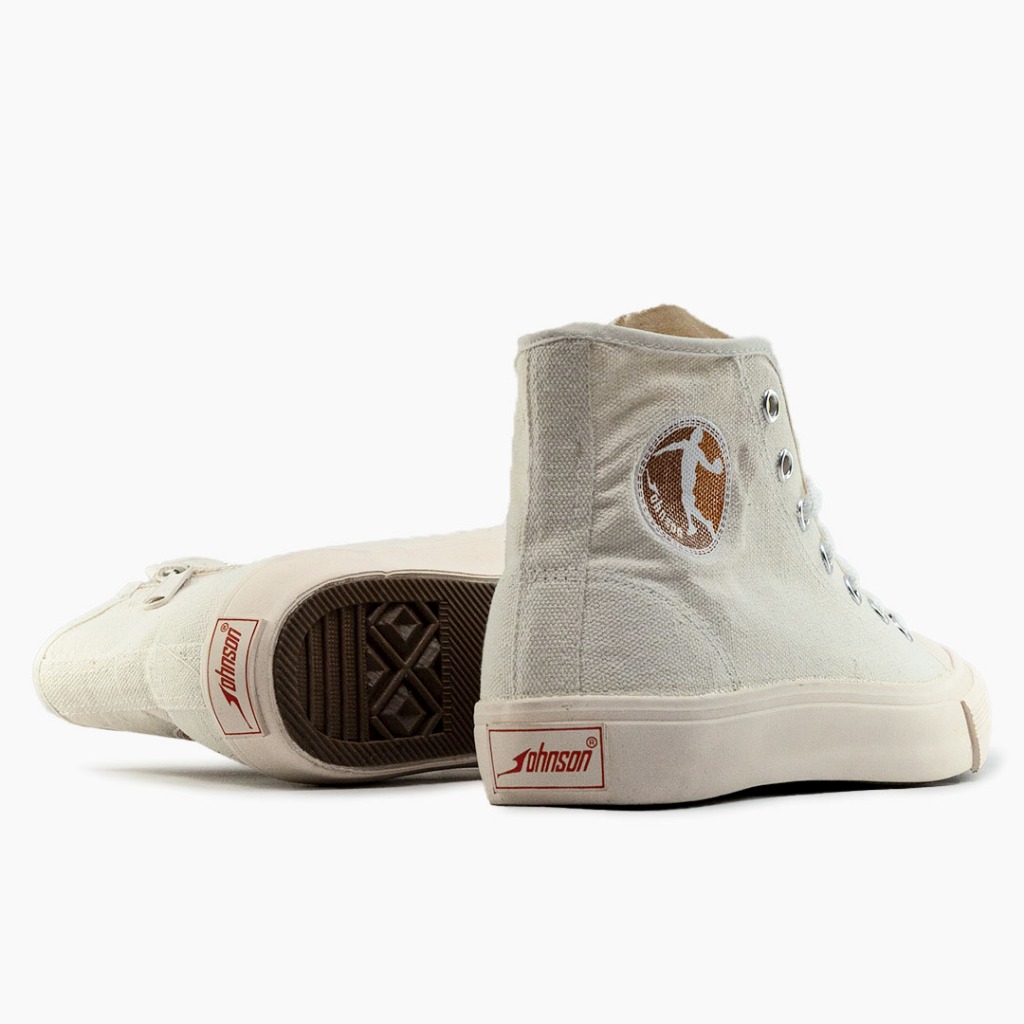 SEPATU SNEAKERS JOHNSON - ZIPPER HIGHCUT (HC) MILKY