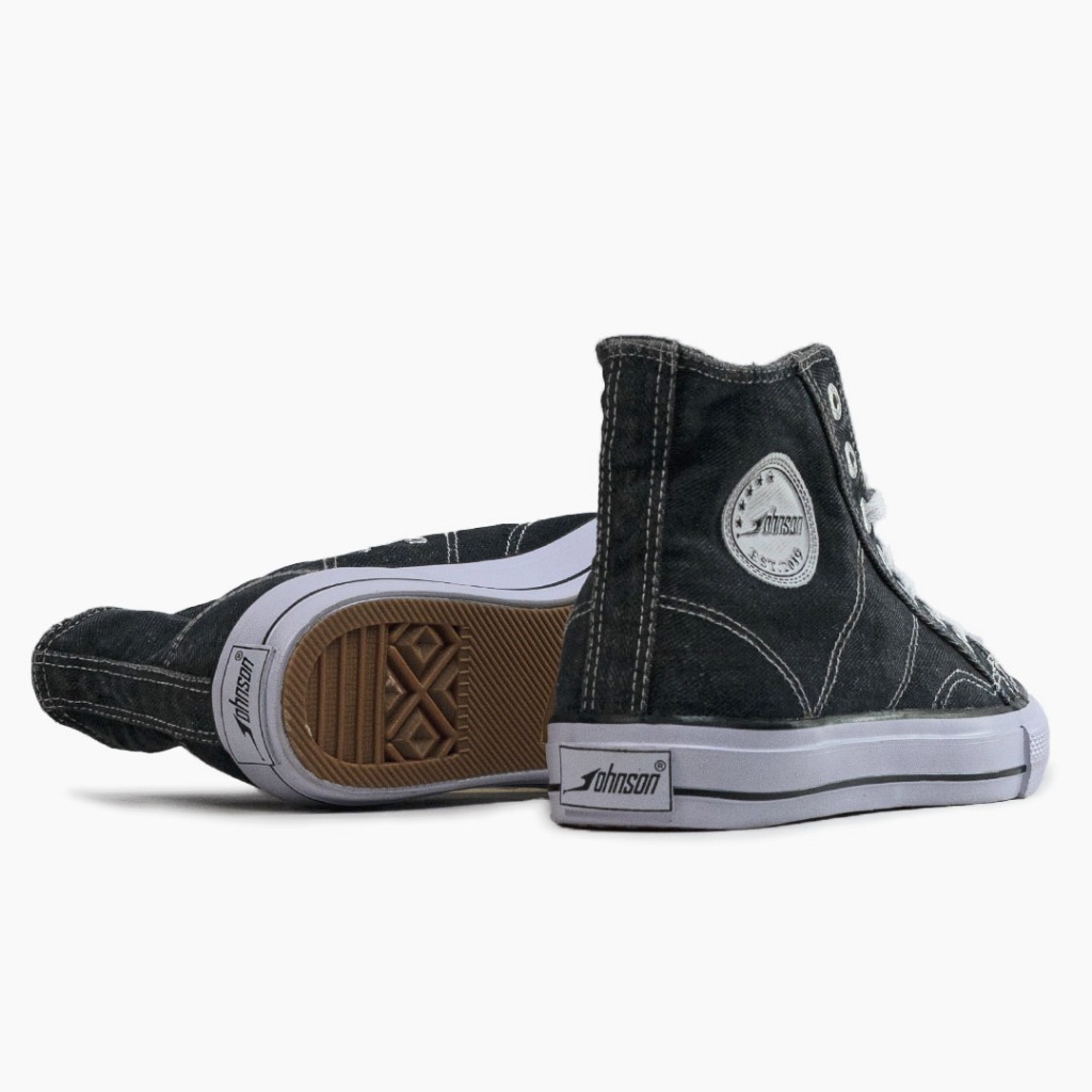 SEPATU SNEAKERS JOHNSON - CLASSIC HIGHCUT (HC) DENIM BLACK