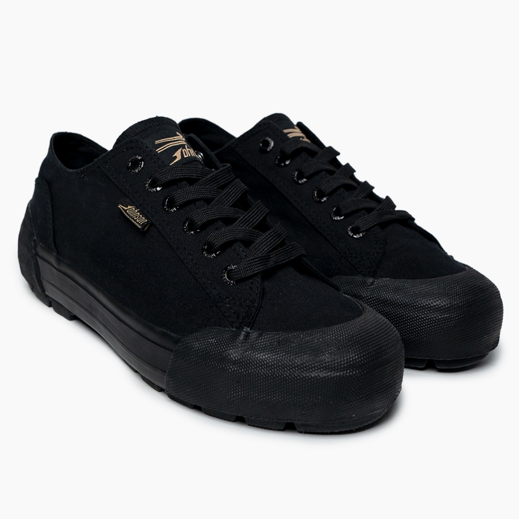 SEPATU SNEAKERS JOHNSON - STAR LOWCUT (LC) ALL BLACK
