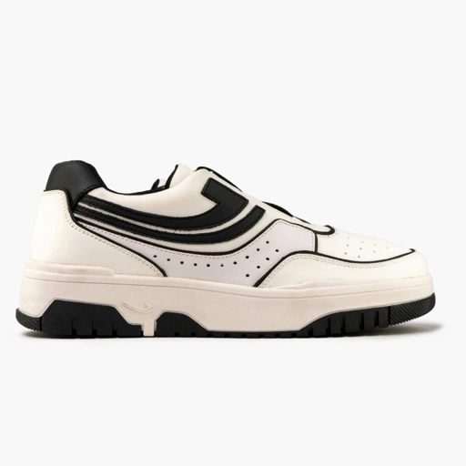 SEPATU SNEAKERS JOHNSON - MERCURY WHITE BLACK