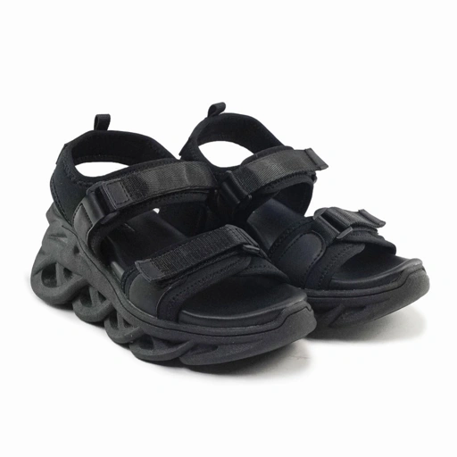 Sandal Wanita Johnson - Volant Black