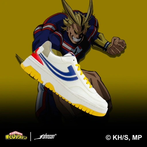 Image of SEPATU SNEAKERS JOHNSON X MY HERO ACADEMIA - ALL MIGHT