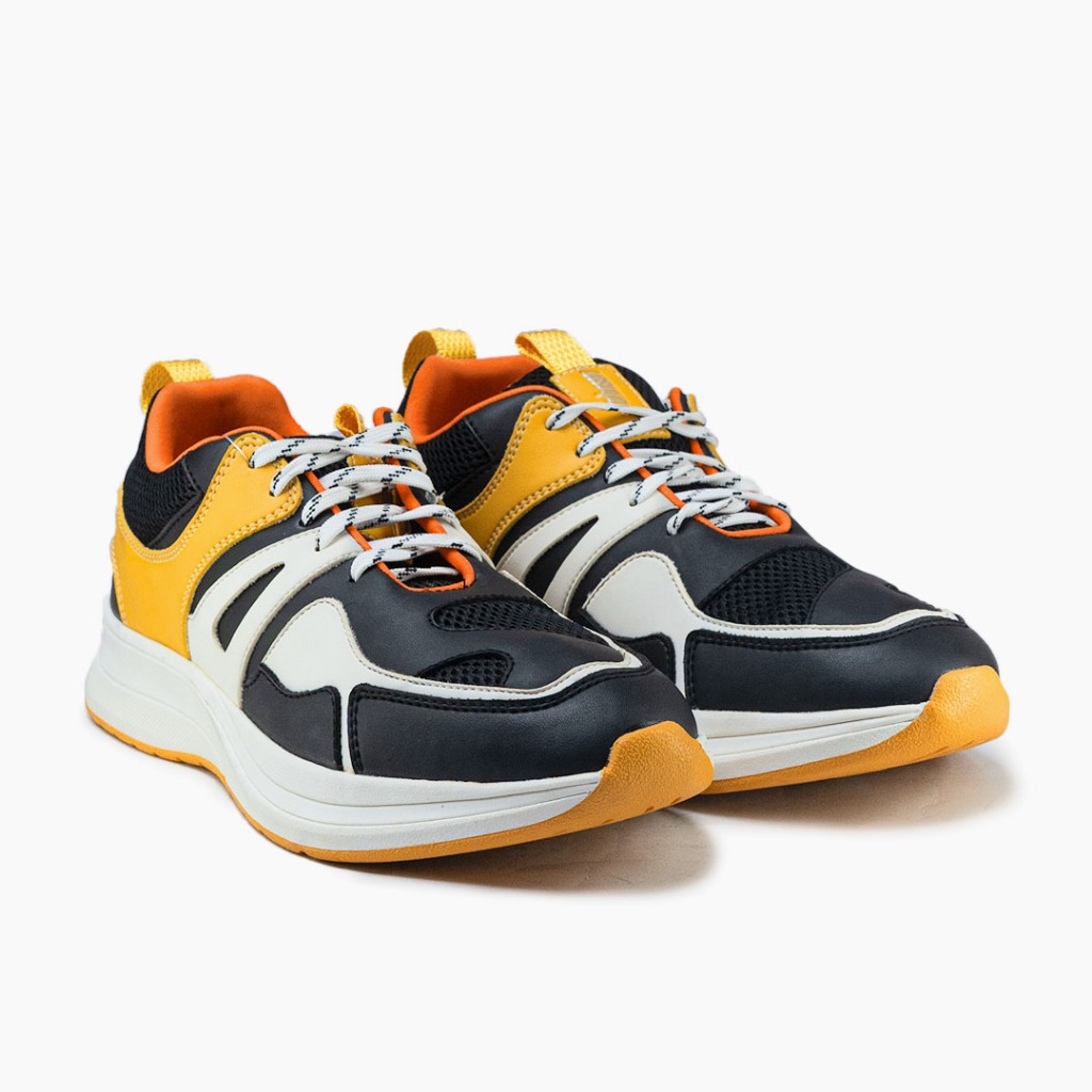SEPATU SNEAKERS JOHNSON - FENRIR YELLOW WHITE