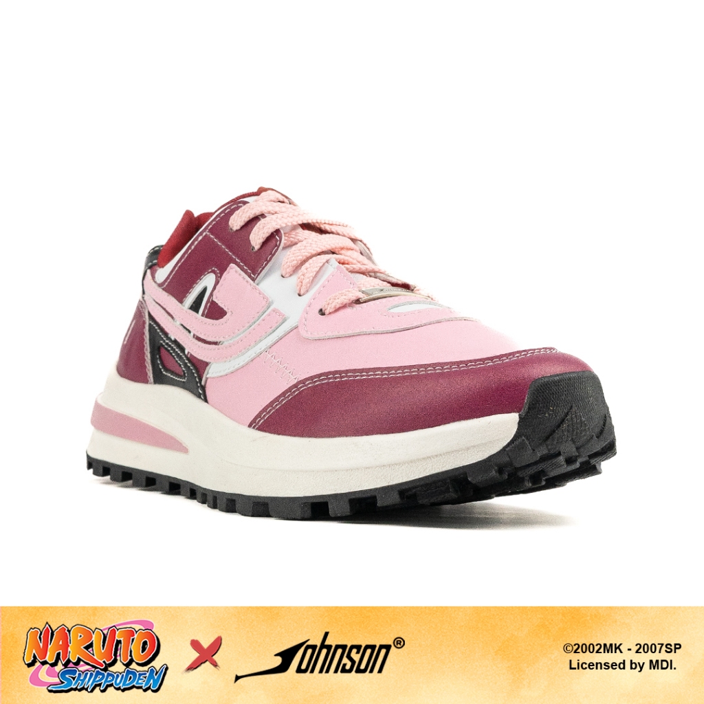 SEPATU SNEAKERS JOHNSON X NARUTO SHIPPUDEN - SAKURA