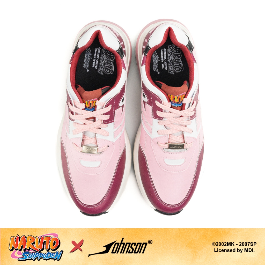 SEPATU SNEAKERS JOHNSON X NARUTO SHIPPUDEN - SAKURA