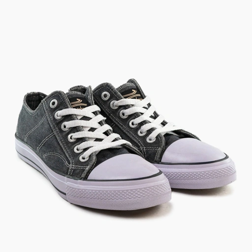 SEPATU SNEAKERS JOHNSON - CLASSIC LOWCUT (LC) DENIM BLACK