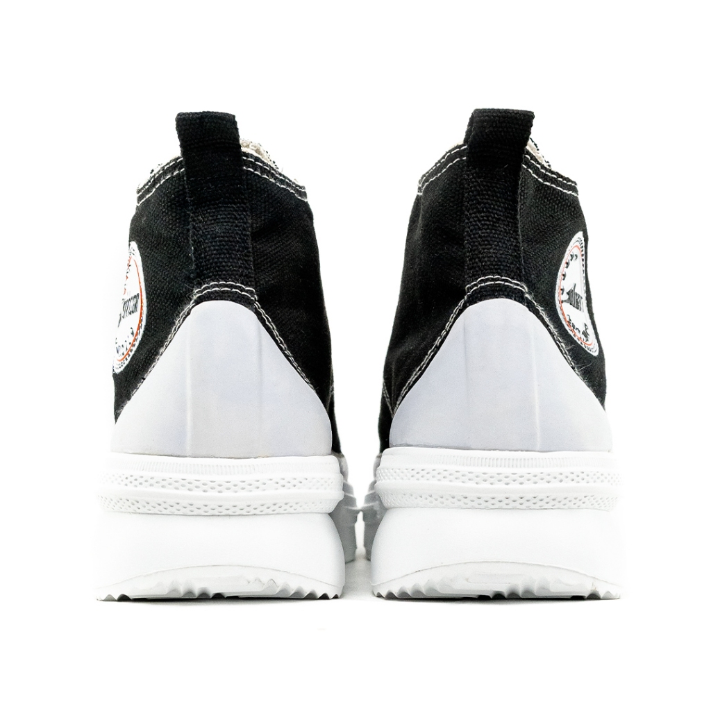 SEPATU SNEAKERS WANITA JOHNSON - CLOUD HIGHCUT (HC) BLACK WHITE