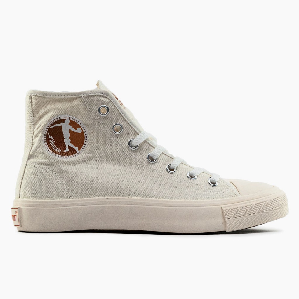 SEPATU SNEAKERS JOHNSON - ZIPPER HIGHCUT (HC) MILKY