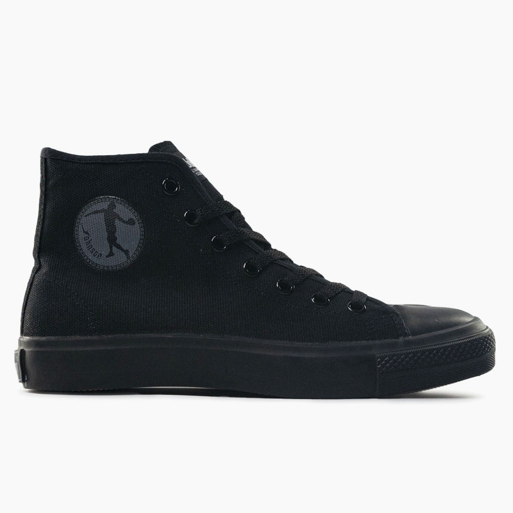 SEPATU SNEAKERS JOHNSON - ZIPPER HIGHCUT (HC) BLACK MONO