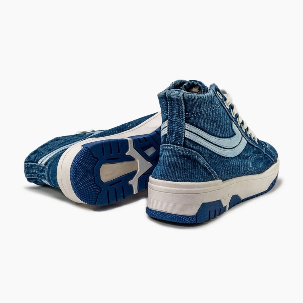SEPATU SNEAKERS JOHNSON - ORACLE HIGHCUT (HC) DENIM BLUE