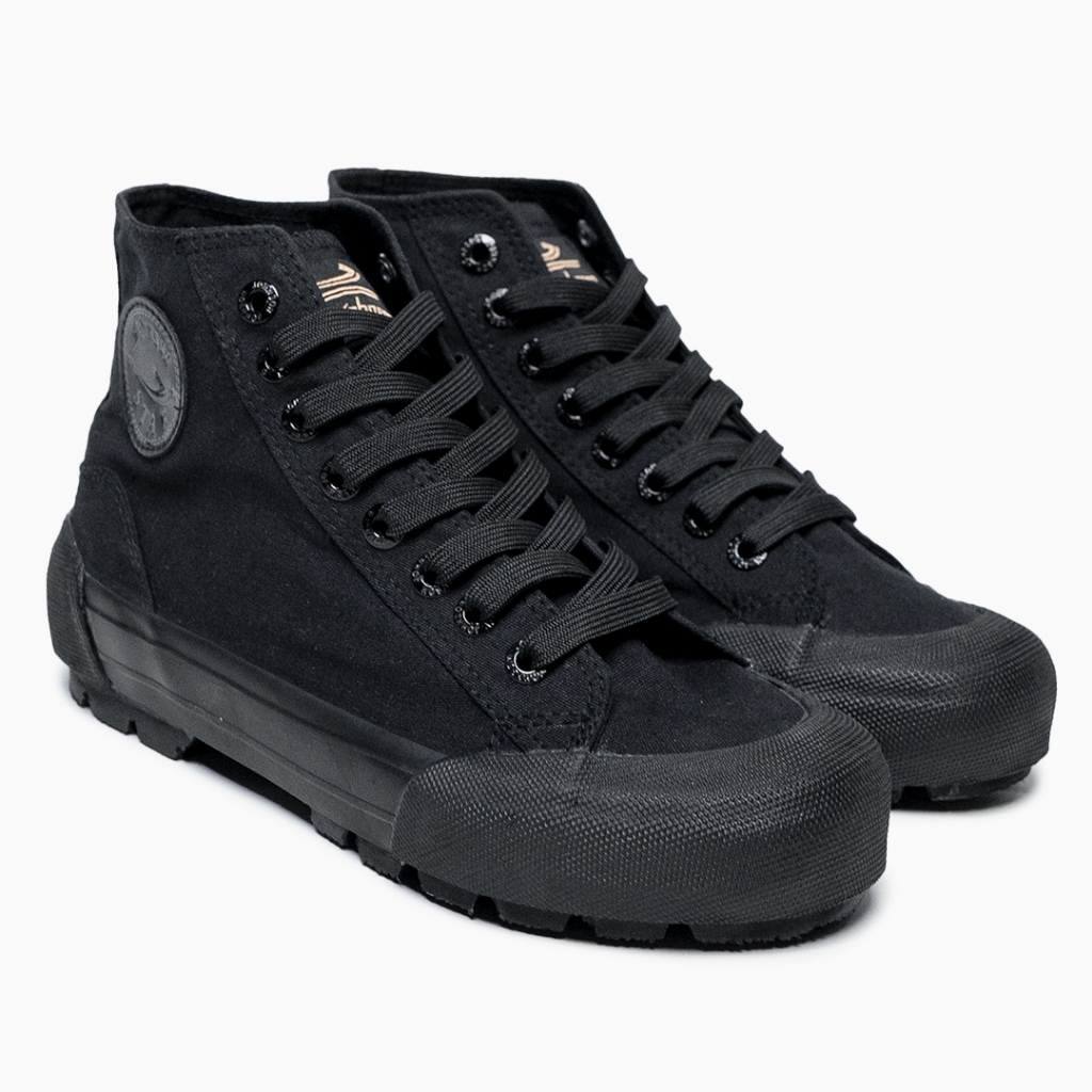 SEPATU SNEAKERS JOHNSON - STAR HIGHCUT (HC) ALL BLACK