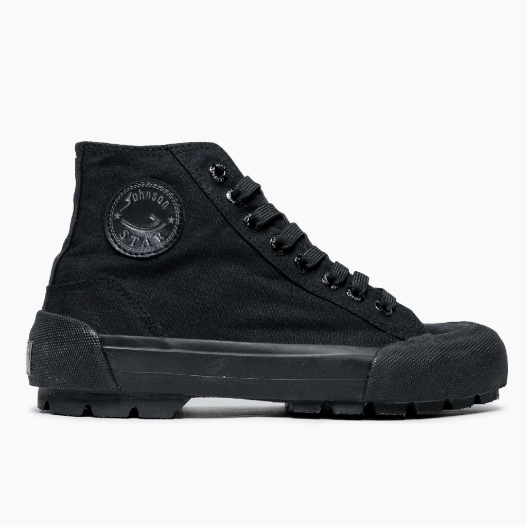SEPATU SNEAKERS JOHNSON - STAR HIGHCUT (HC) ALL BLACK