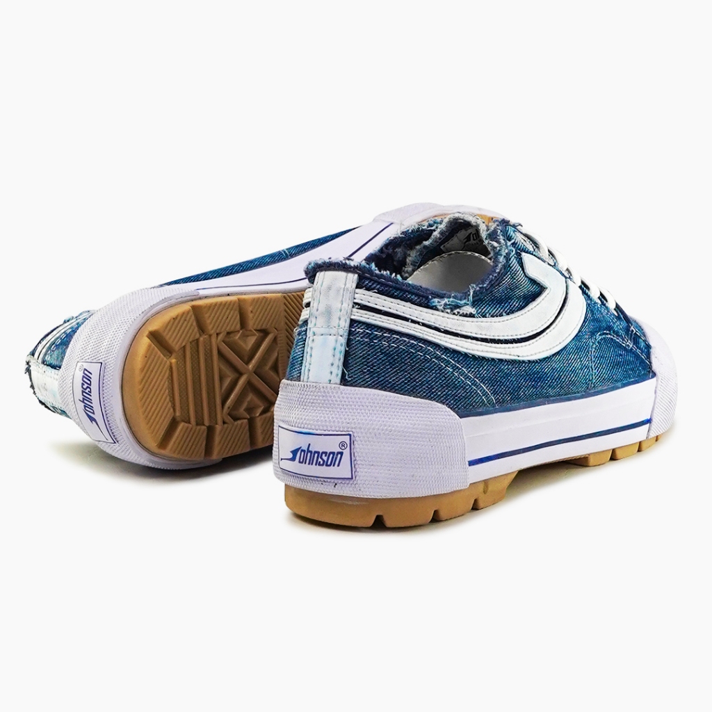 SEPATU SNEAKERS JOHNSON - REBEL LOWCUT (LC) DENIM