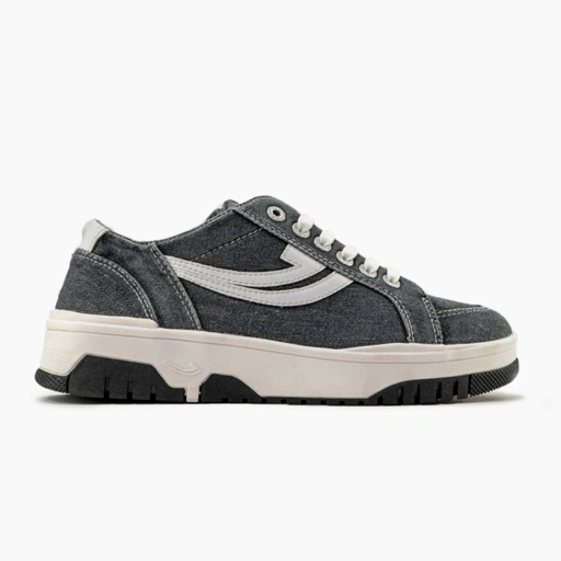 Image of SEPATU SNEAKERS JOHNSON - ORACLE LOWCUT (LC) DENIM BLACK