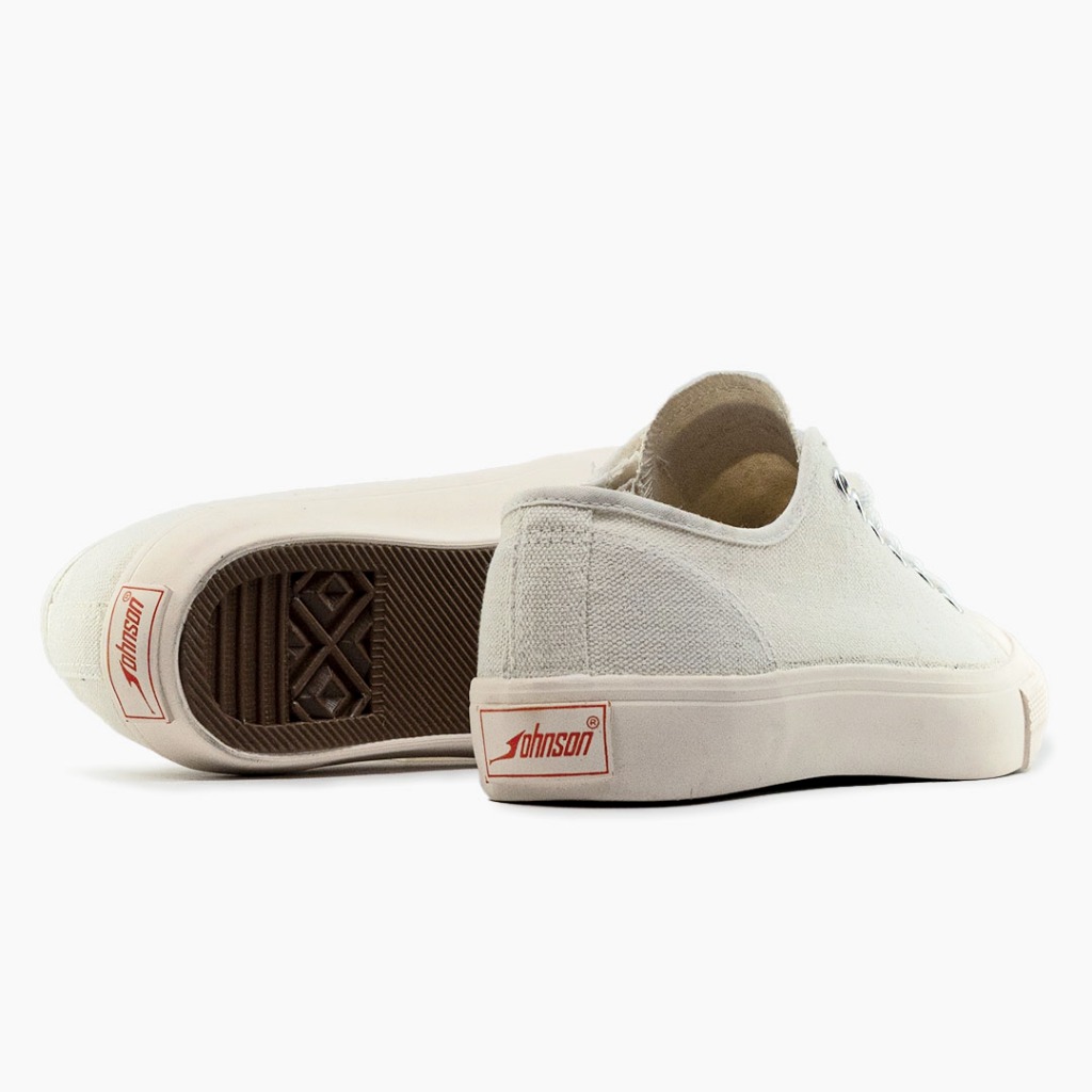 SEPATU SNEAKERS JOHNSON - ZIPPER LOWCUT (LC) MILKY
