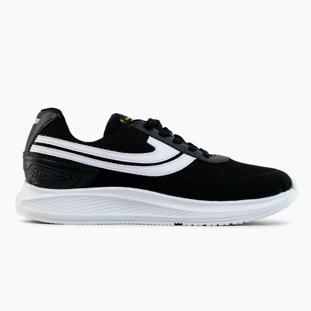 SEPATU SNEAKERS JOHNSON - FLASH BLACK WHITE